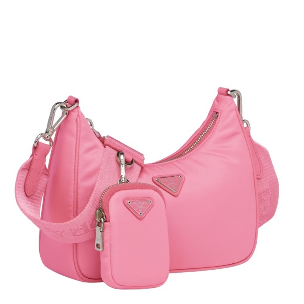 New!!! Prada Re-Edition 2005 Re-Nylon Shoulder/Crossbody Bag in Begonia Pink - Picture 9 of 16
